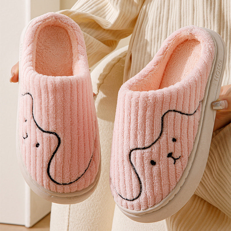 Warme pantoffels - dames huis slippers met schattig dierenmotief en zachte voering - Bakkermode.nl