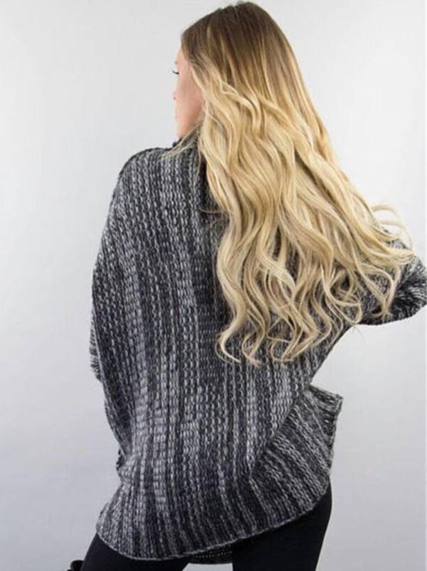 Gebreide coltrui - gezellige damespullover voor dagelijks gebruik - Bakkermode.nl