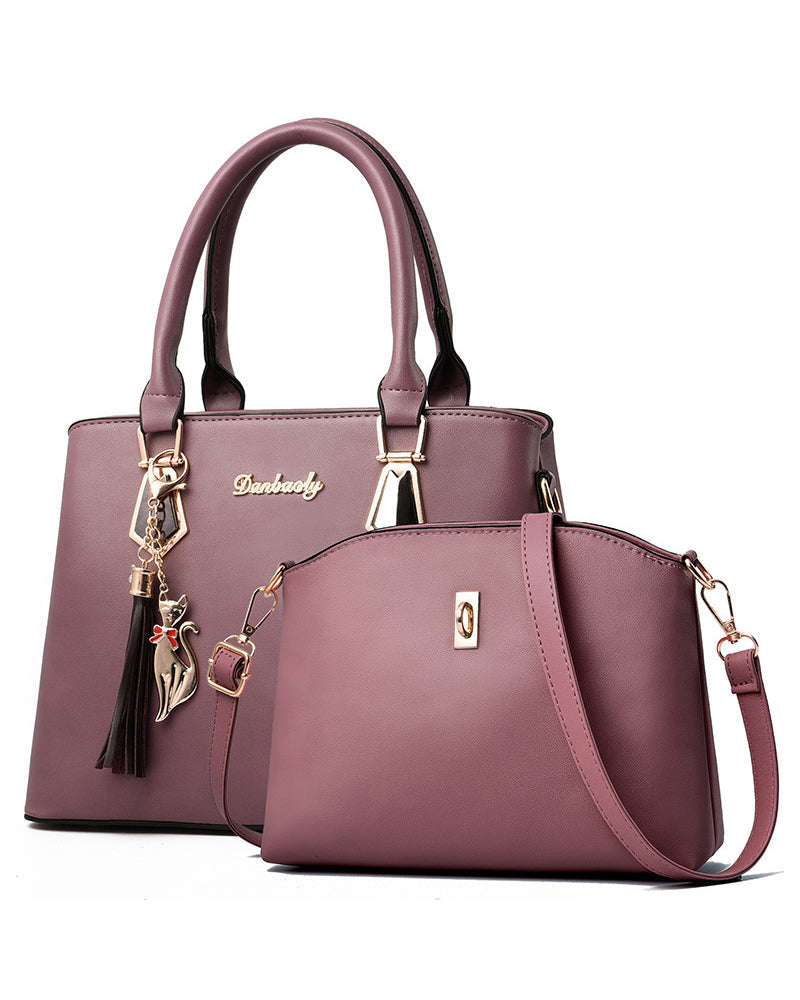 2-delige dames handtassenset - elegante tote en crossbody tas voor casual en zakelijke look