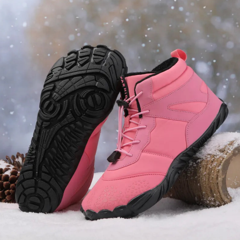 Lichte barefoot dames winterlaarzen - flexibel en gezellig