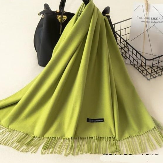 Kasjmieren winterash shawl - luxe dameswrap - Bakkermode.nl