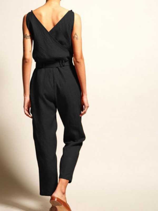 Dames jumpsuit - elegante wikkelontwerp voor een dagelijkse chique stijl