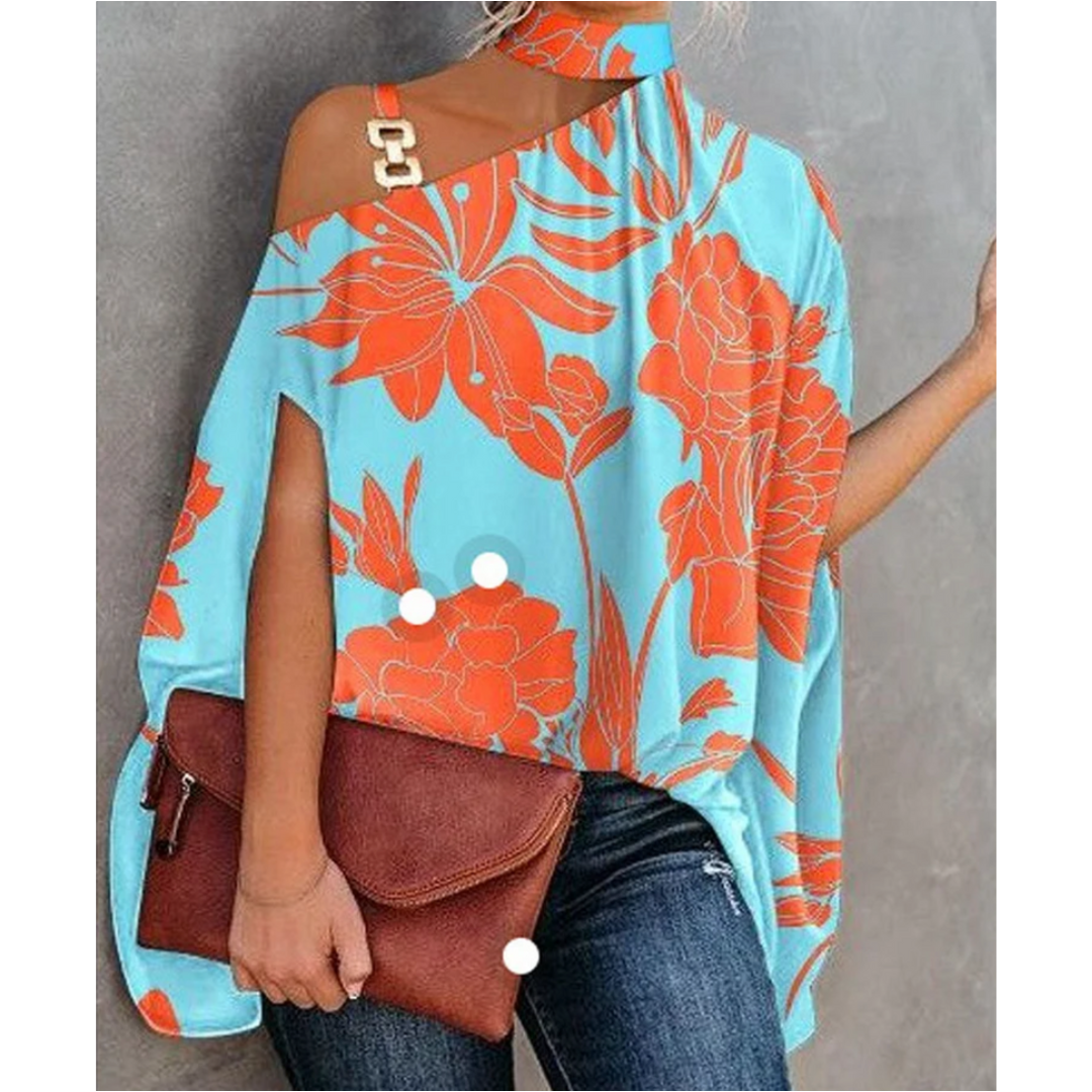 Trendy off-shoulder top voor vrouwen - lichte blouse voor dagelijkse uitjes