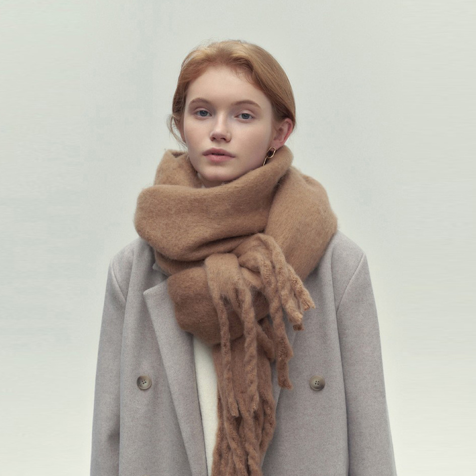 Wollen sjaal - luxe zachte dames winterwrap - Bakkermode.nl