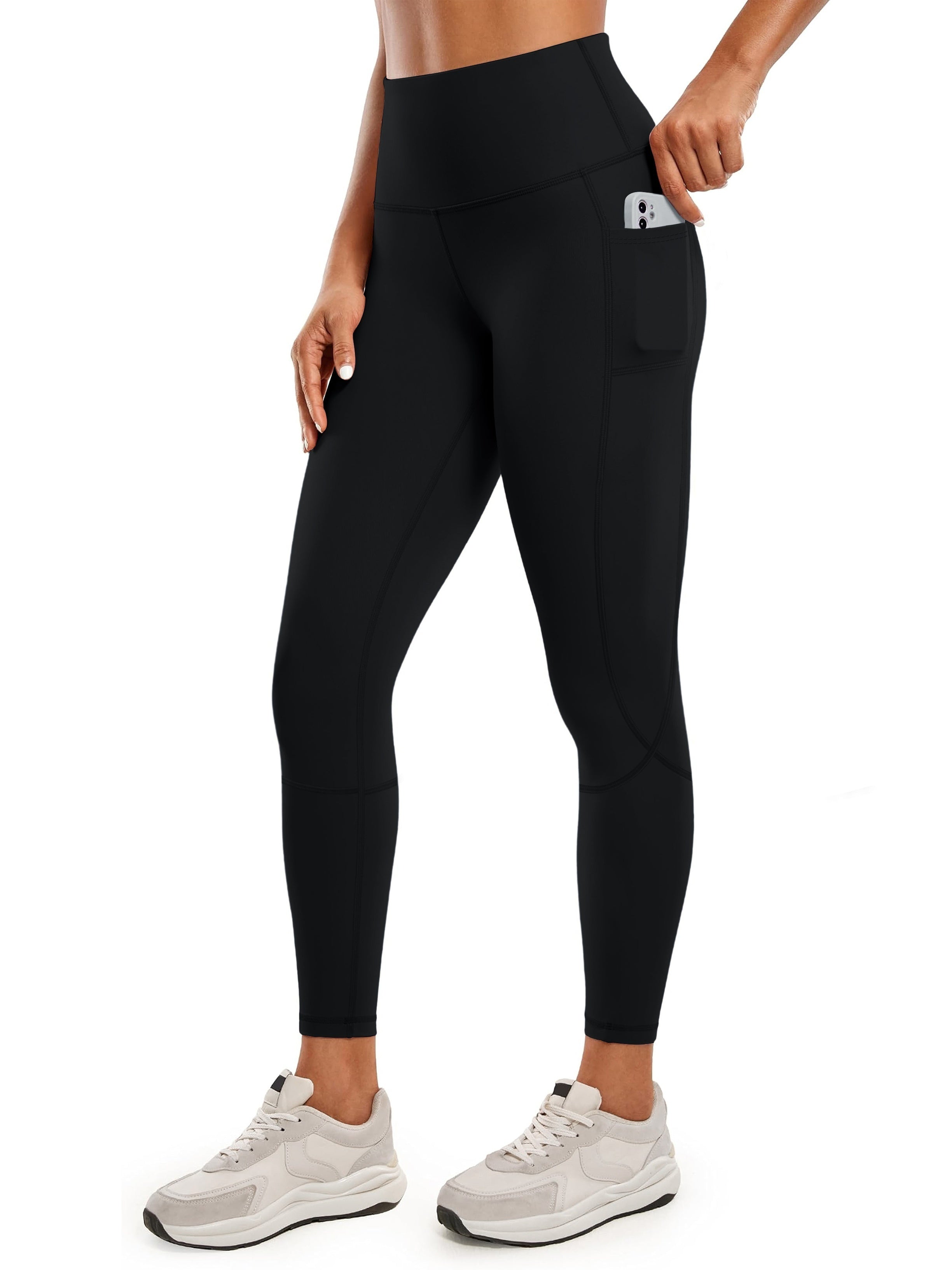 Dames hoge taille leggings met zak voor actieve kleding - rekbare yogabroekjes voor de sportschool en thuis