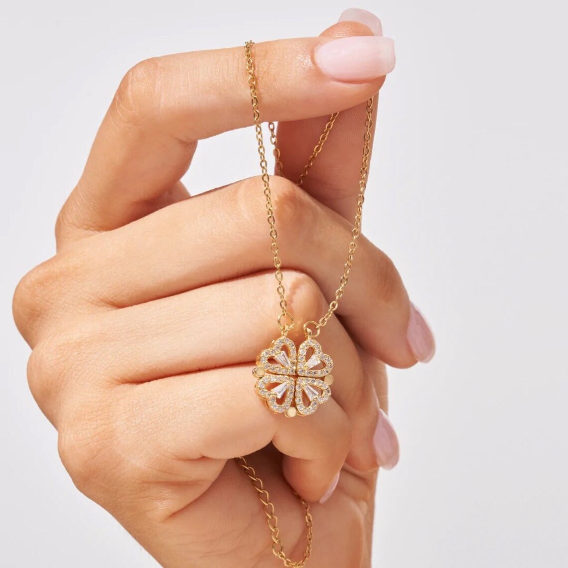 Vrouwen hart hanger ketting - elegante gouden stijl - schitterende sieraden voor dames