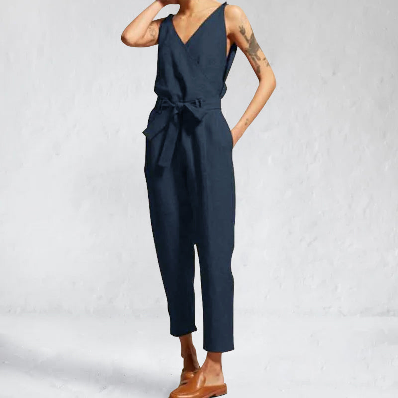 Dames jumpsuit - elegante wikkelontwerp voor een dagelijkse chique stijl
