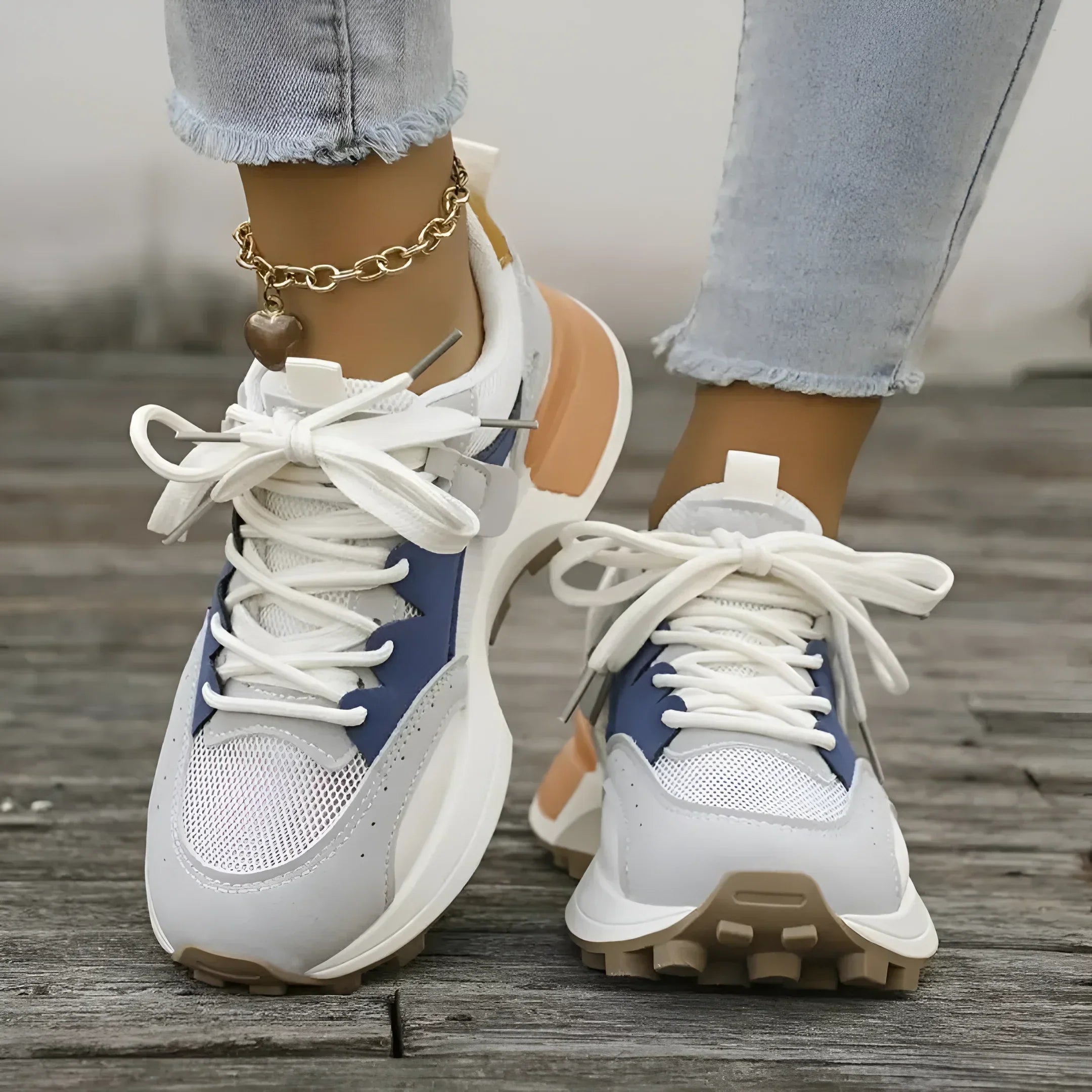 Dames gezellige antislip enkel sneakers - trendy sportieve schoenen