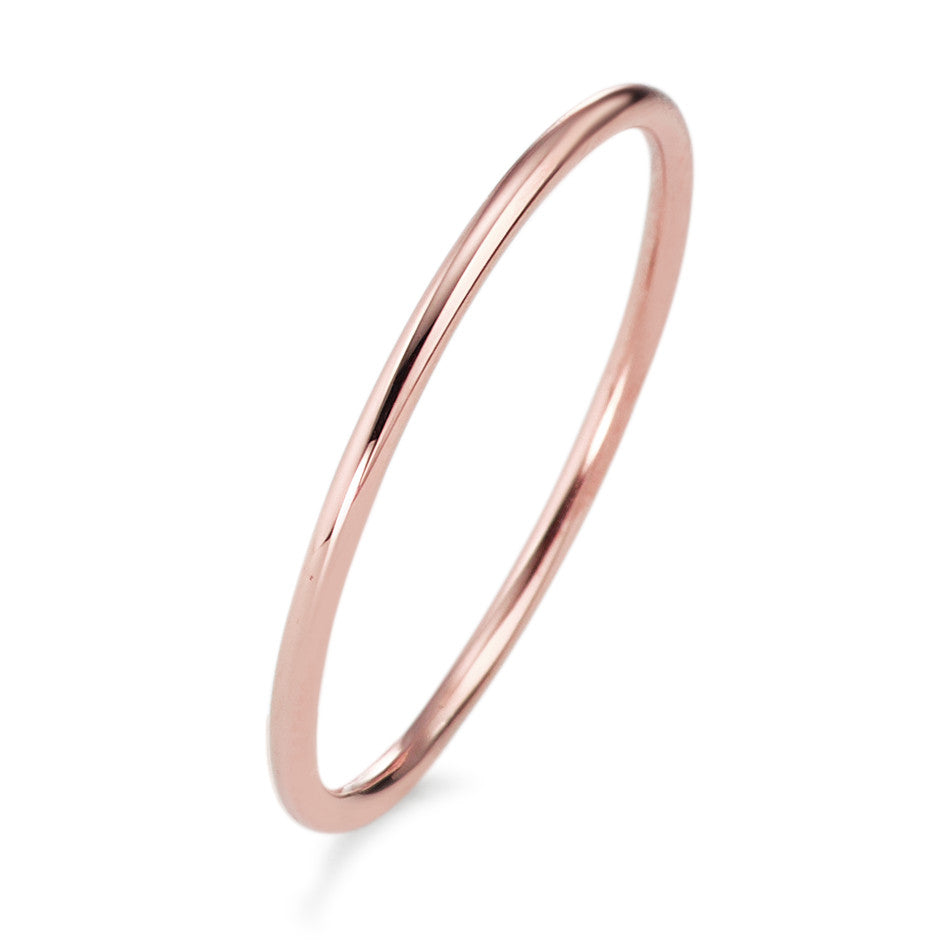 Roze gouden ring - verfijnde slanke damesring