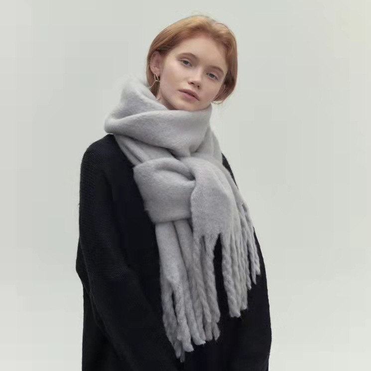 Wollen sjaal - luxe zachte dames winterwrap - Bakkermode.nl