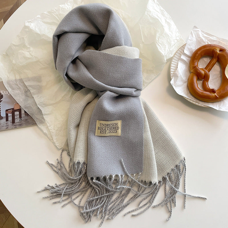 Verzorgende dubbelzijdige sjaal - luxe cashmere-gevoel dameswrap - Bakkermode.nl