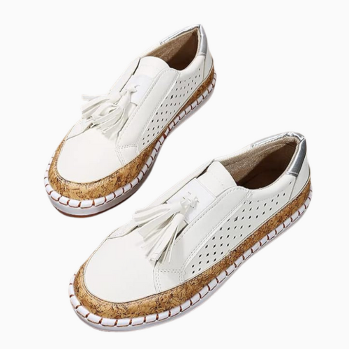 Dames sneakers - stijlvolle instapschoenen met kwastjes