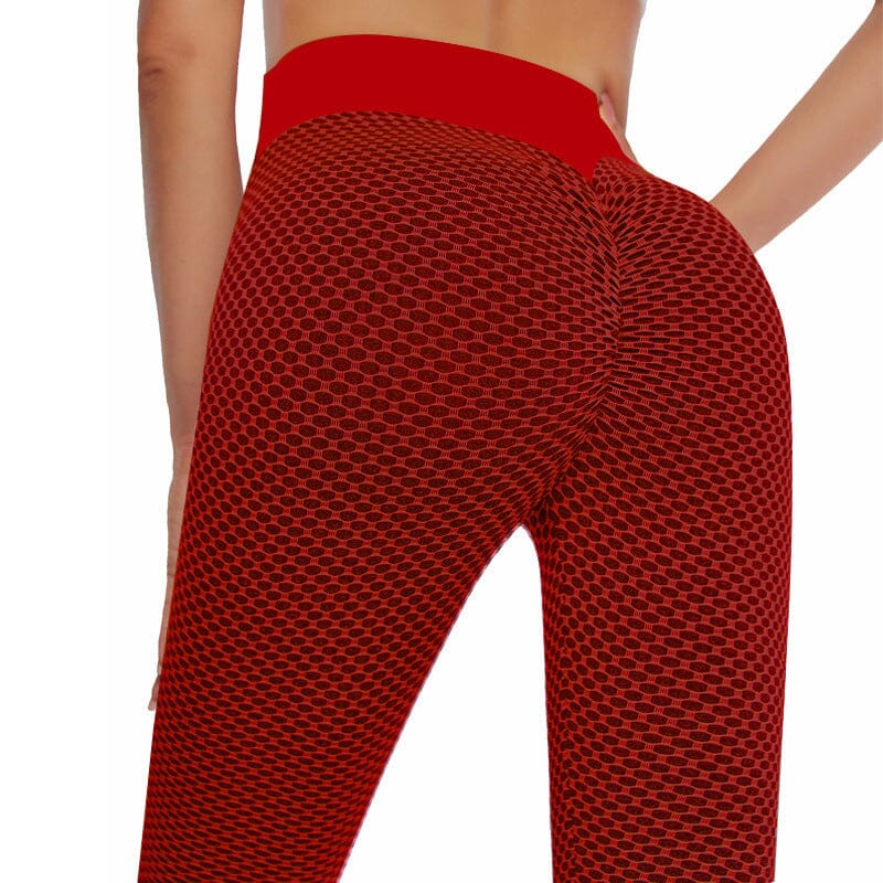 Dames hoge taille yoga leggings - ademende stretch fitnessbroeken