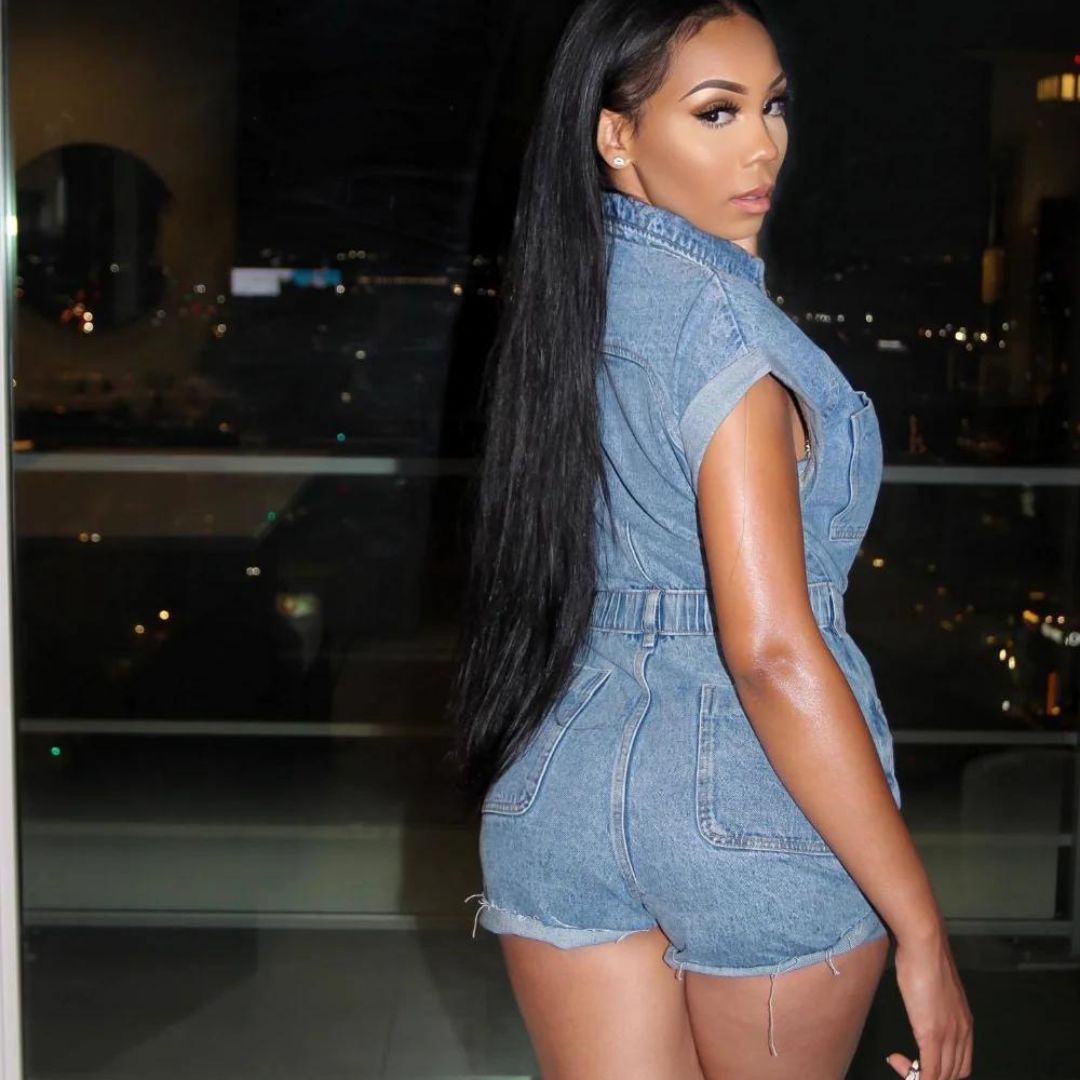 Dames denim playsuit - stijlvolle korte jumpsuit voor zomeruitjes