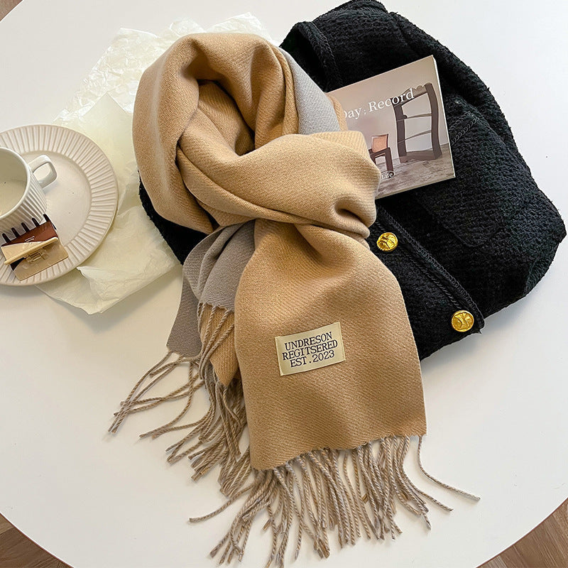 Verzorgende dubbelzijdige sjaal - luxe cashmere-gevoel dameswrap - Bakkermode.nl