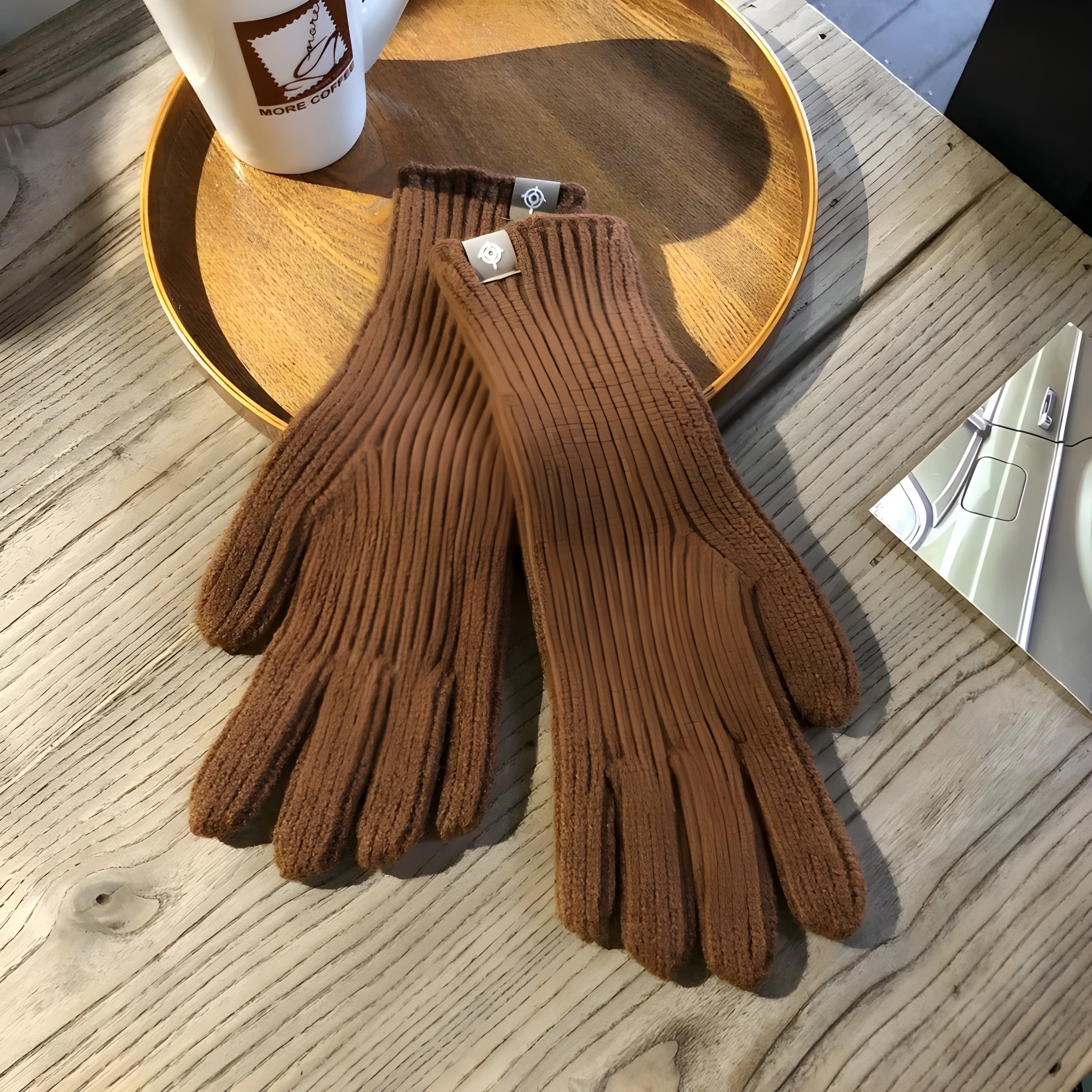 Gebreide winterhandschoenen - comfortabele dames handschoenen voor dagelijks gebruik - Bakkermode.nl