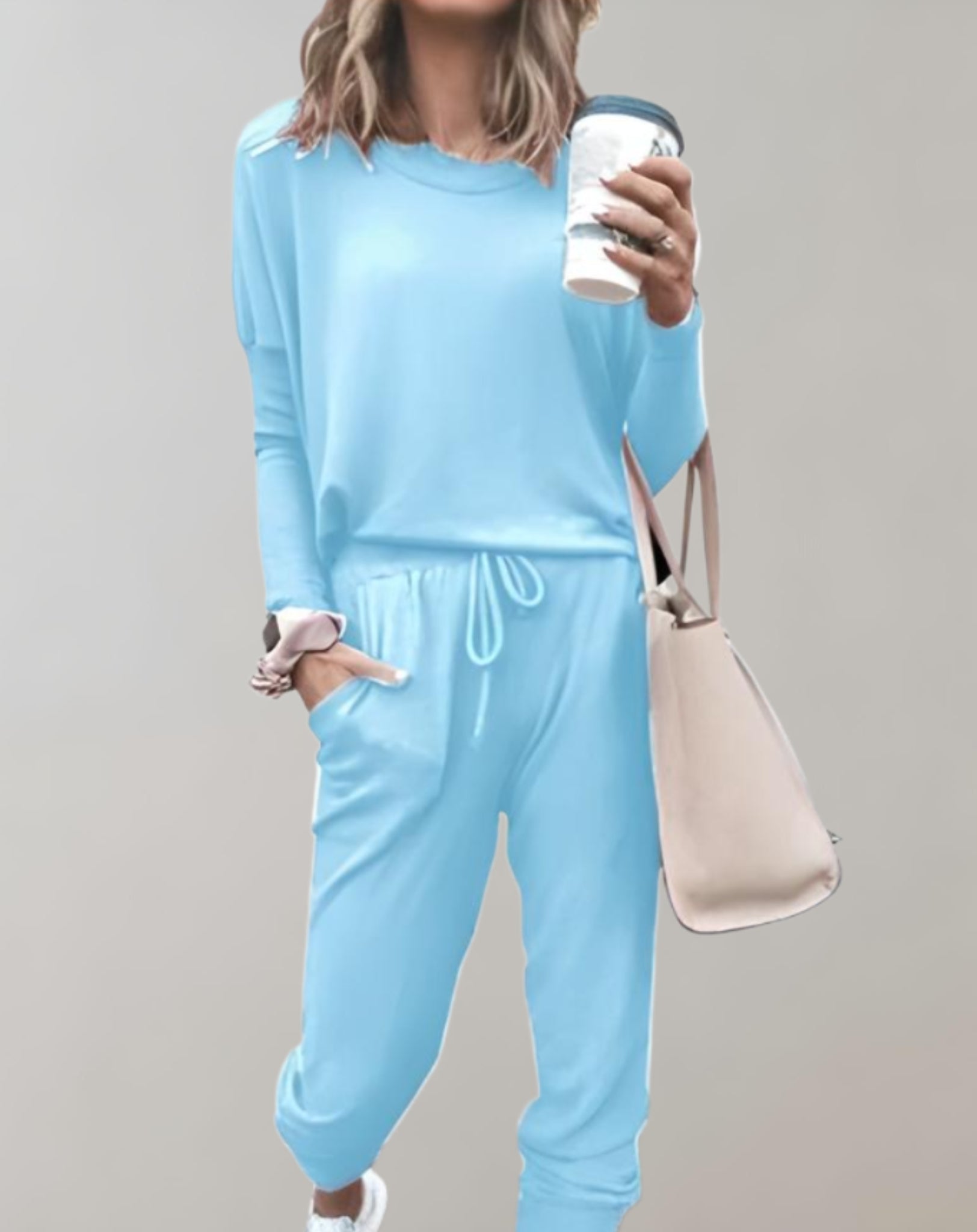 2-delige loungewear set - gezellige top en broek voor dames