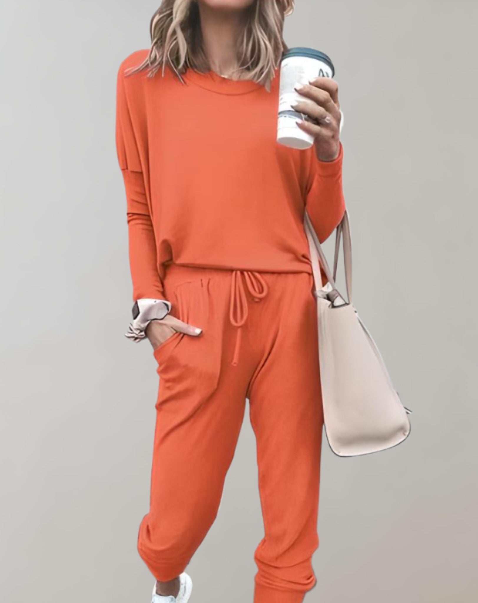 2-delige loungewear set - gezellige top en broek voor dames