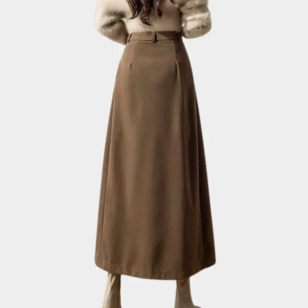 Geverfde lange rok - chique a-lijn ontwerp voor vrouwen