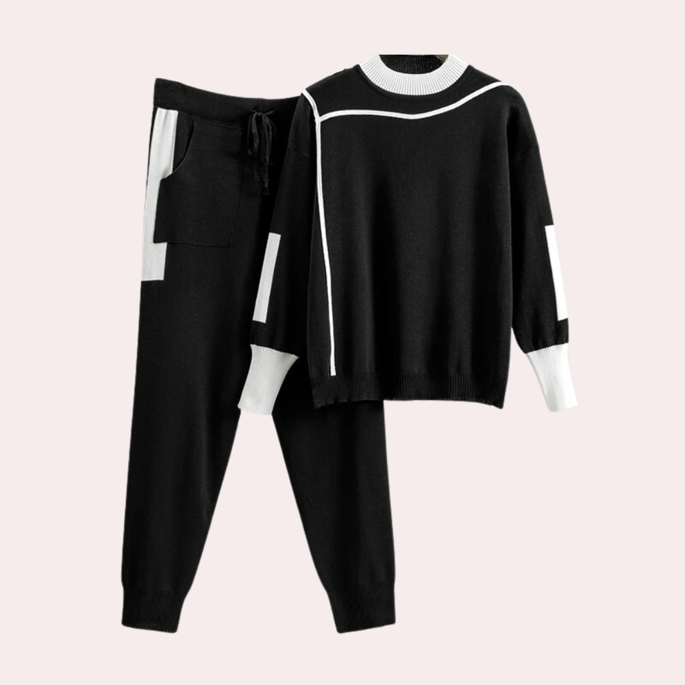2-delige gebreide loungewear set - stijlvolle dames trui en broek