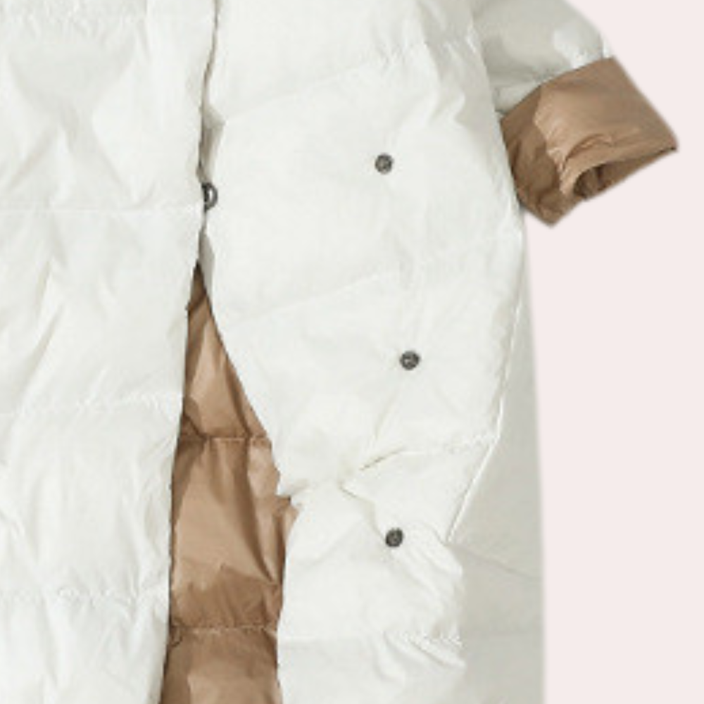 Gewatteerde winterjas - lange dames gewatteerde jas - Bakkermode.nl