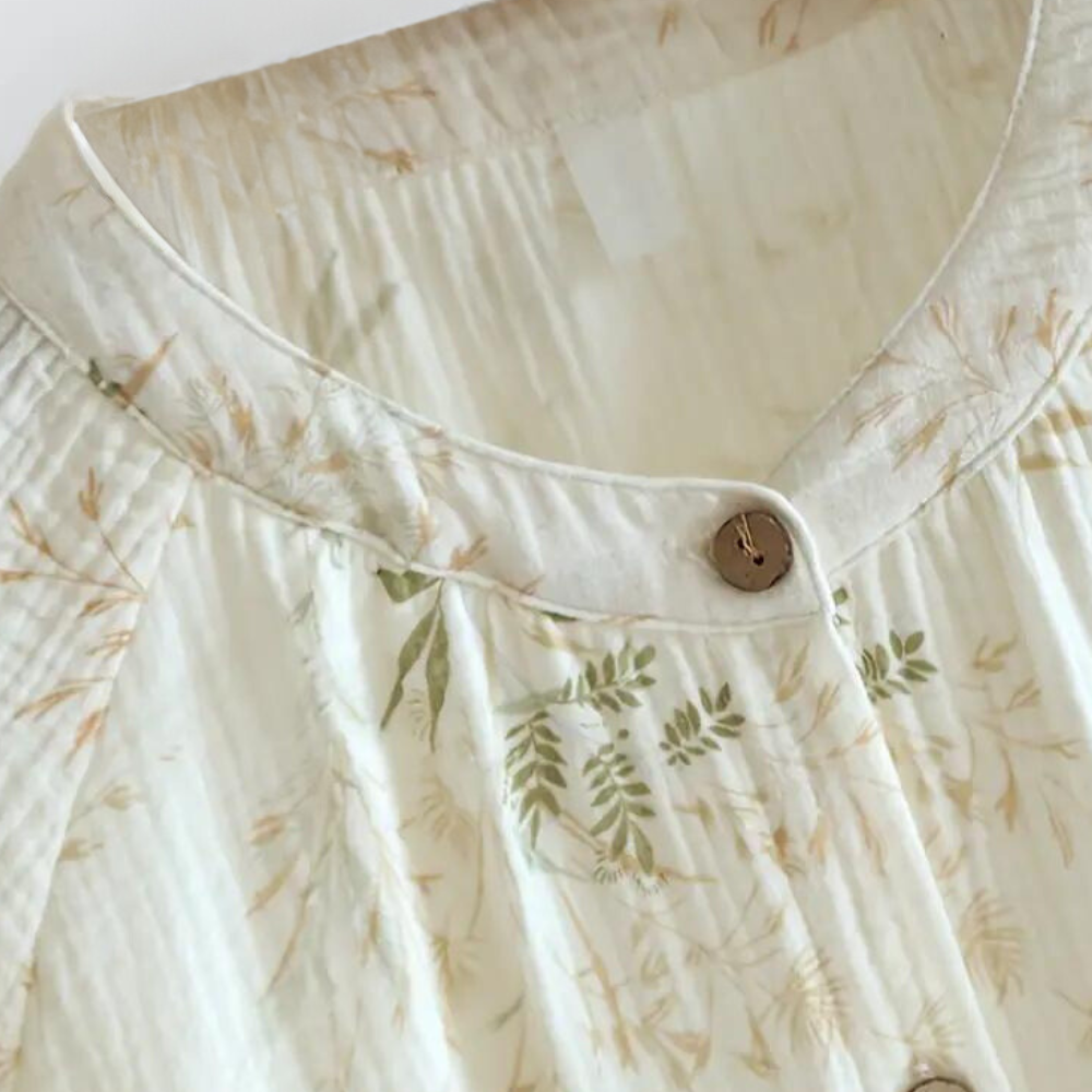 2-delige witte pyjama set met bloemenprint - dames slaapmode