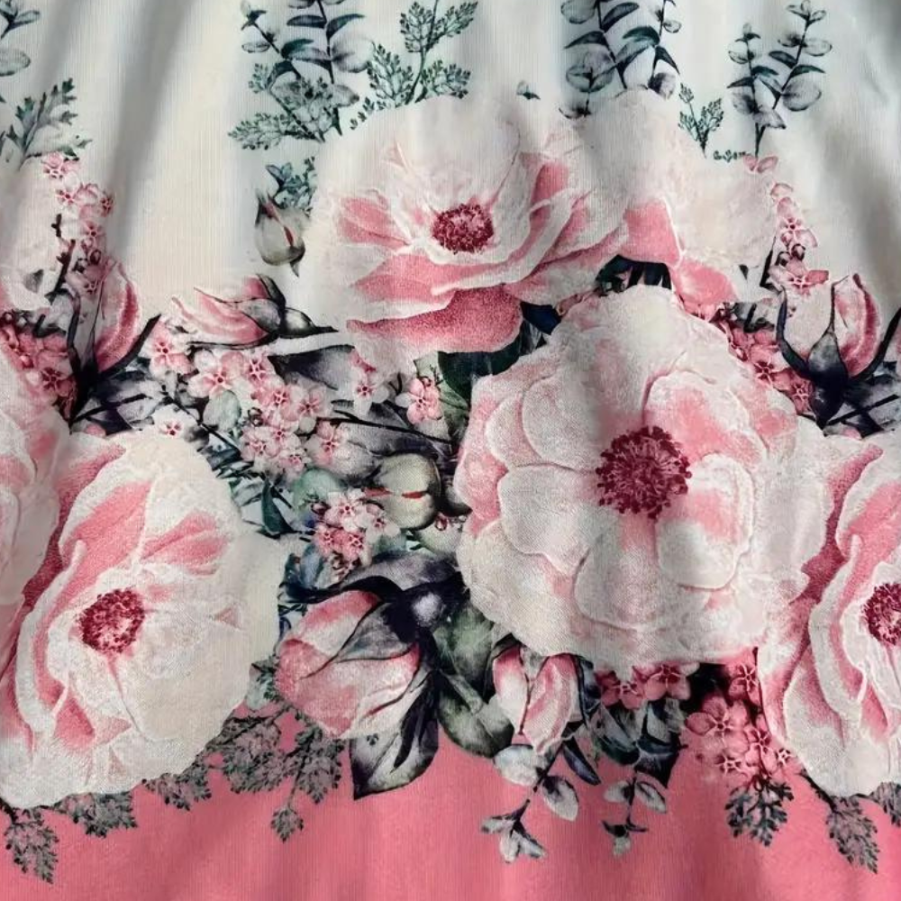 Bloemen zip-up hoodie - trendy dames lange mouw sweatshirt