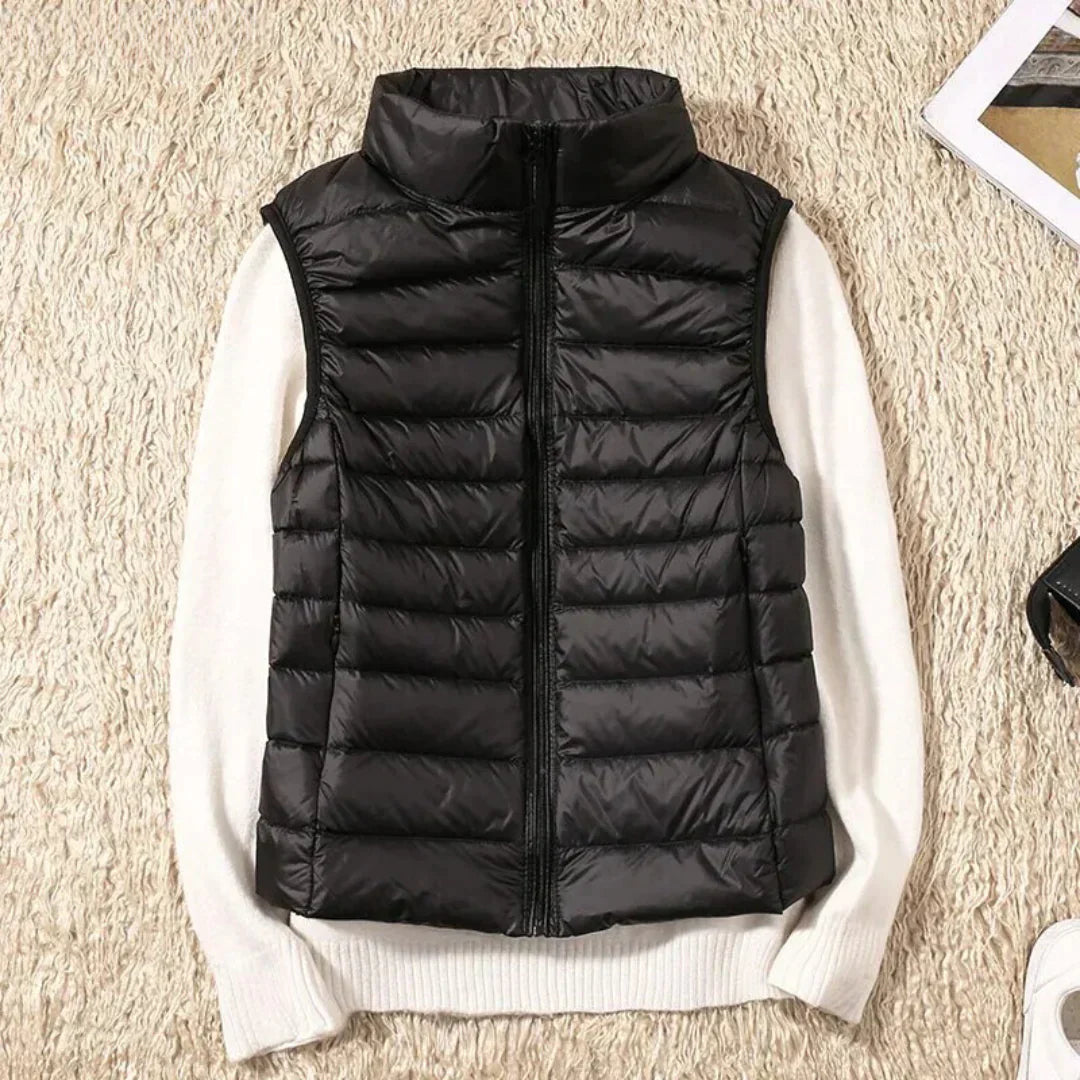 Lichtgewicht gewatteerde gilet voor dames - voor casual of zakelijke looks