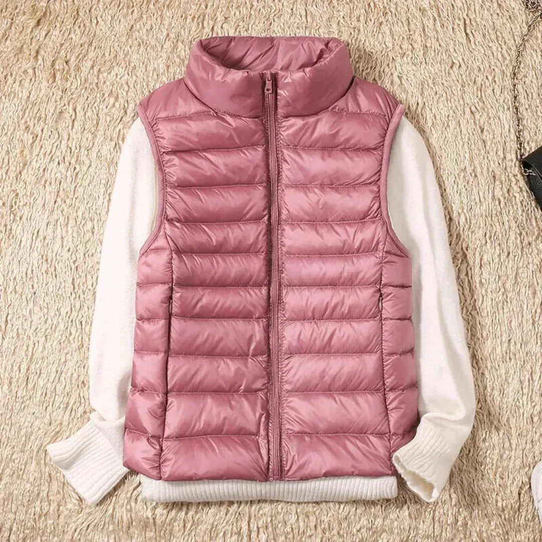 Lichtgewicht gewatteerde gilet voor dames - voor casual of zakelijke looks