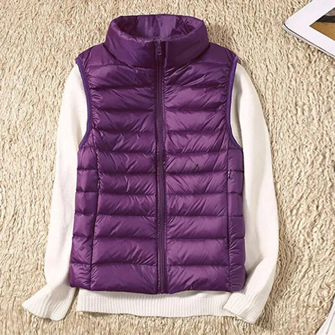 Lichtgewicht gewatteerde gilet voor dames - voor casual of zakelijke looks