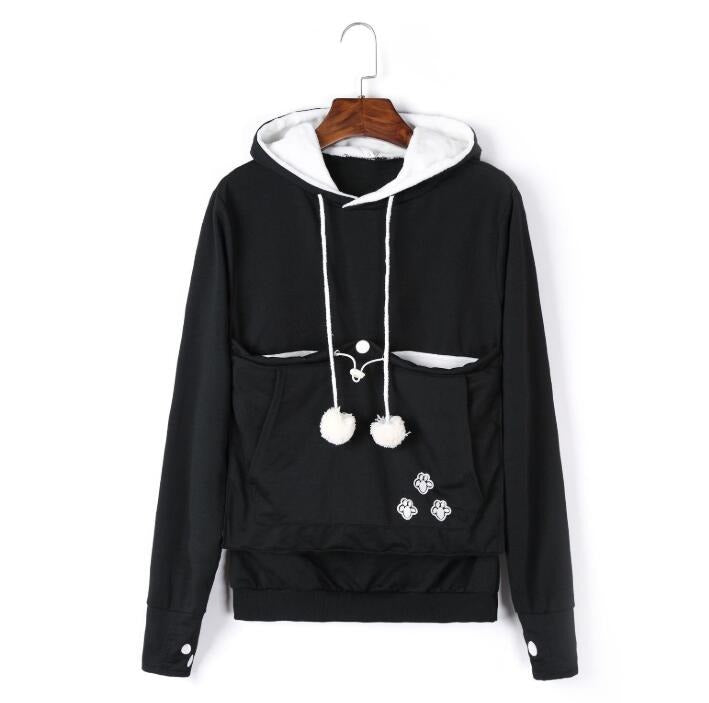 Hoodie met puppy pouch - gezellige dames top