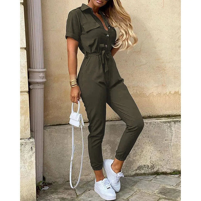 Jumpsuit - elegante dames cargo stijl jumpsuit