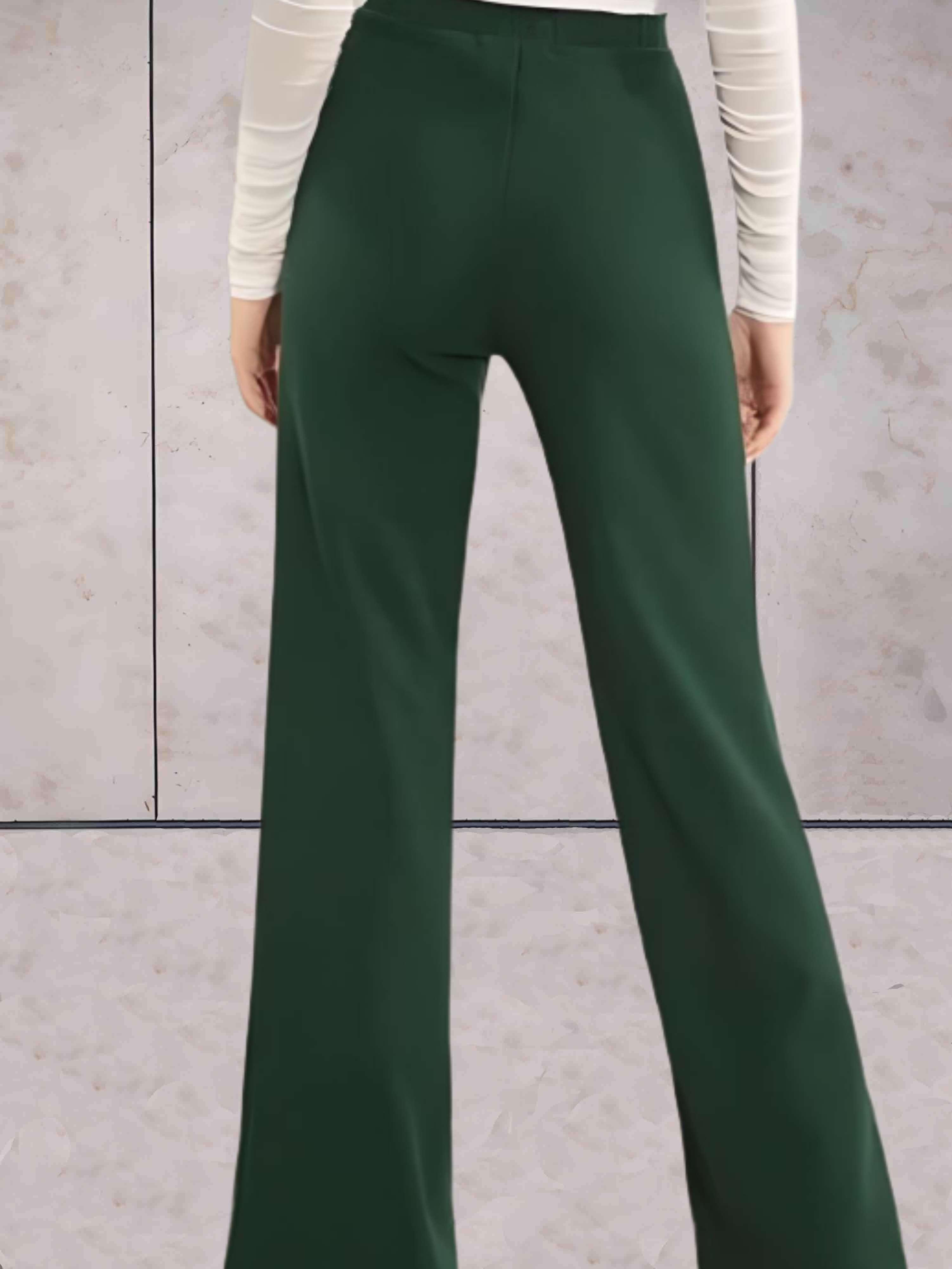 Elegante hoge taille trousers voor chique avondkleding - verfijnde flared broek