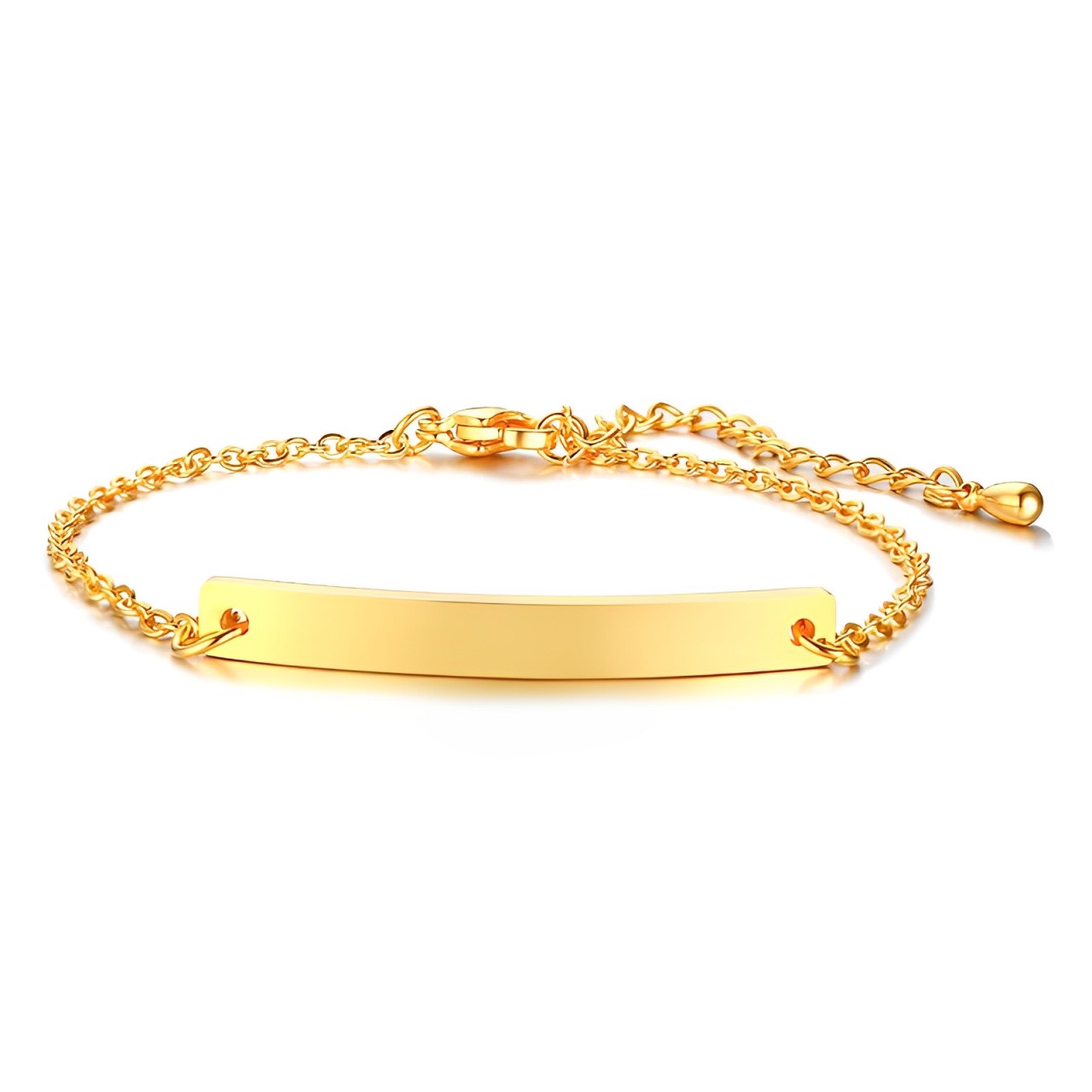 Gepersonaliseerde armband - sterling zilveren dames schakelarmband