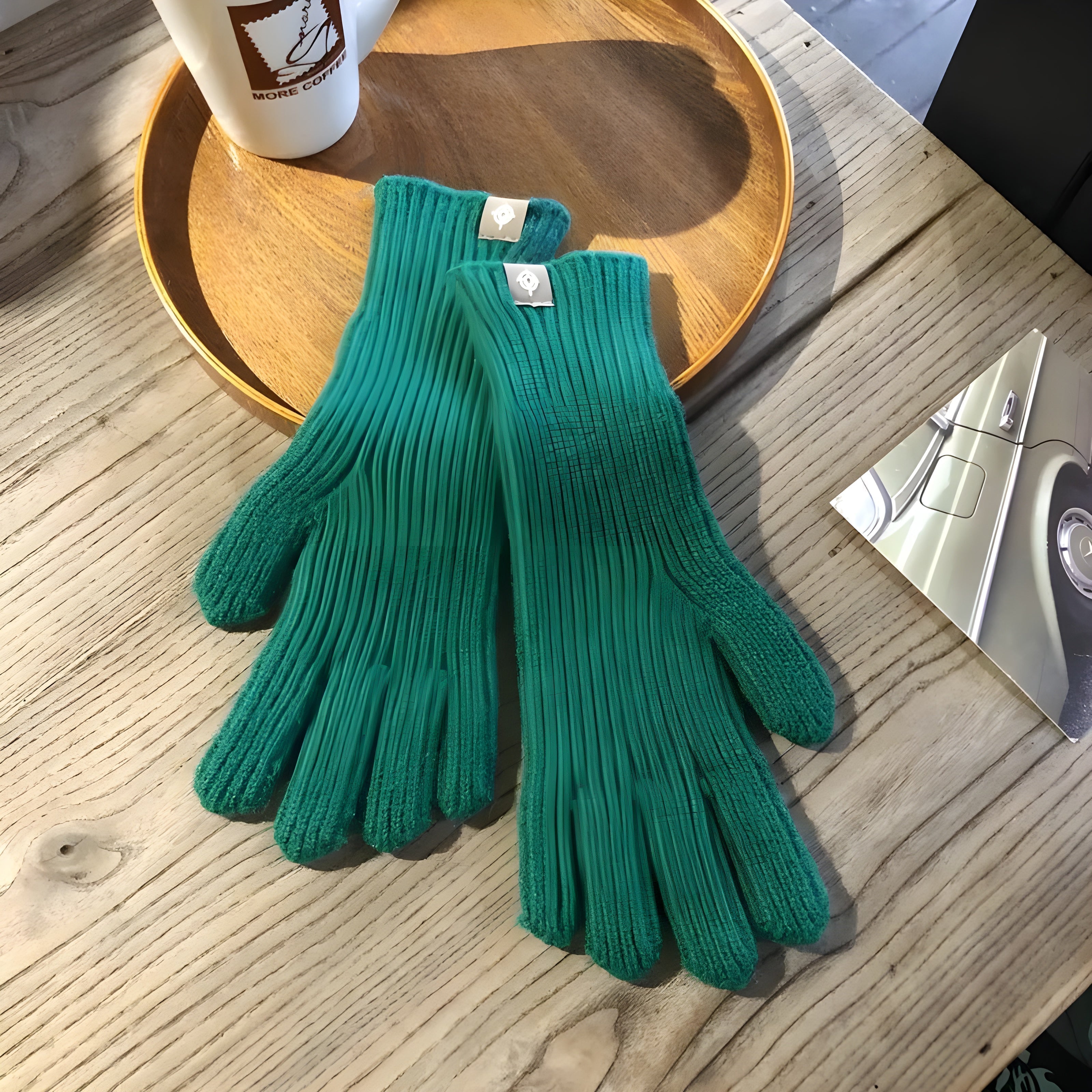Gebreide winterhandschoenen - comfortabele dames handschoenen voor dagelijks gebruik - Bakkermode.nl