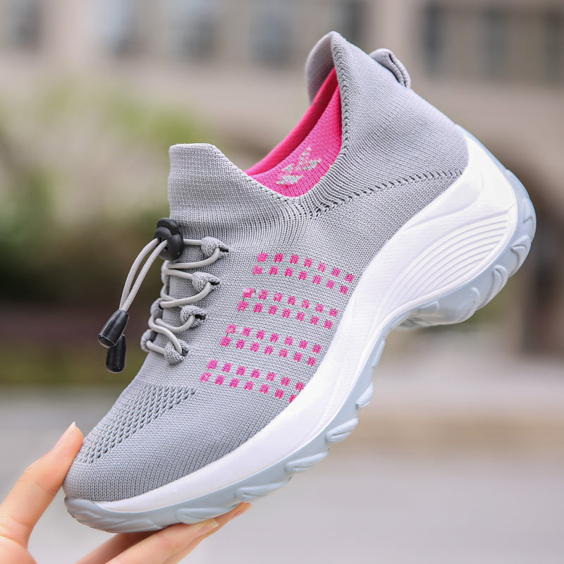 Dames' gezellige sneakers - lichtere en ademende schoenen voor dagelijks wandelen en casual uitjes