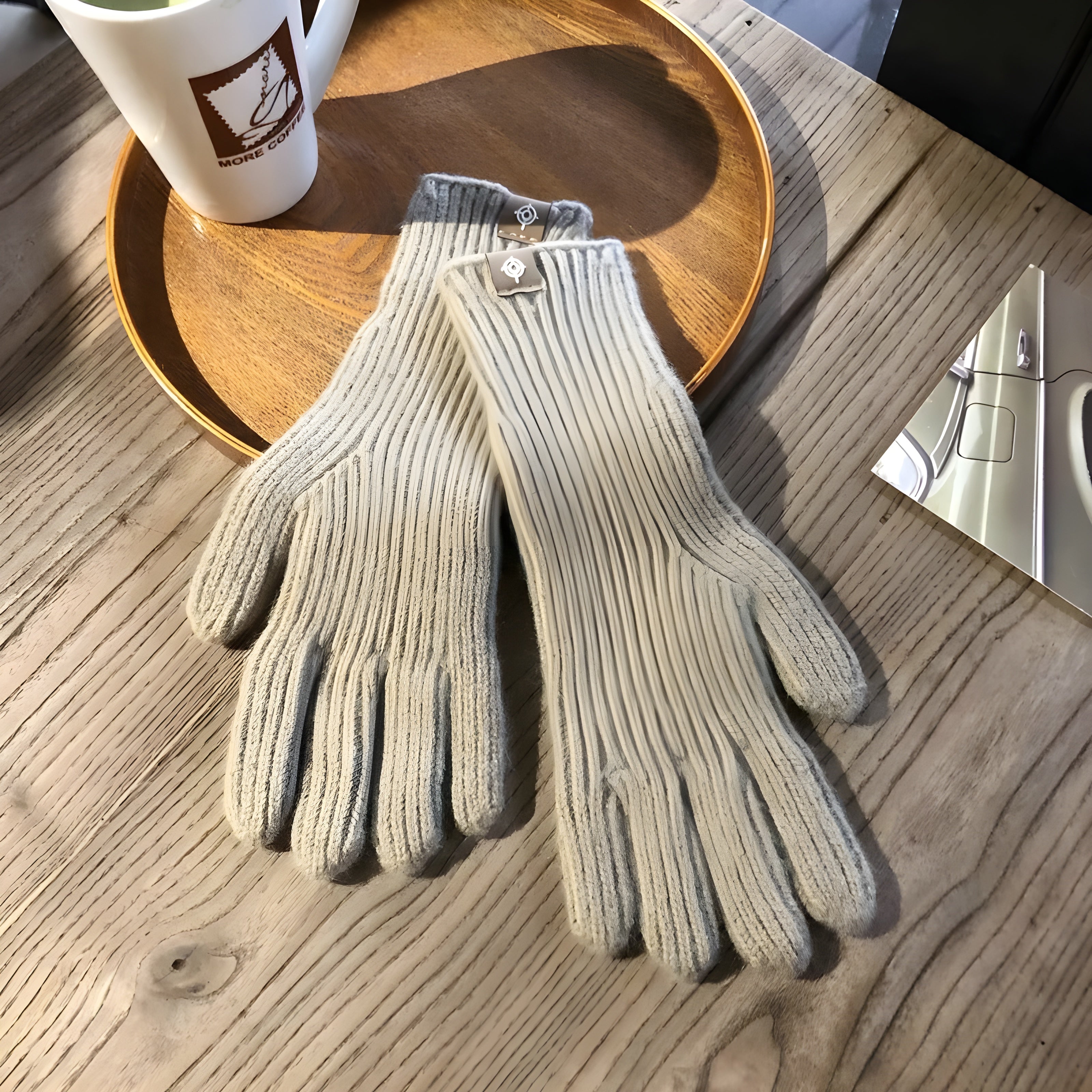 Gebreide winterhandschoenen - comfortabele dames handschoenen voor dagelijks gebruik - Bakkermode.nl