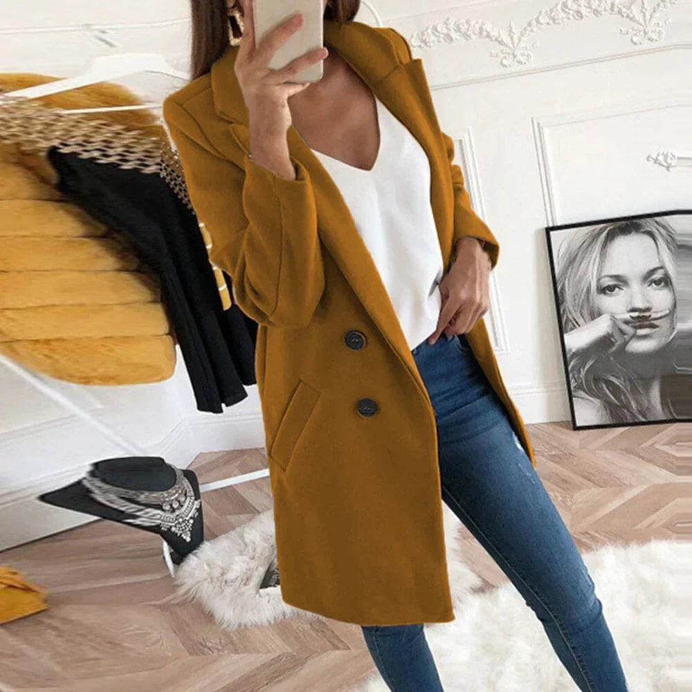 Dames trenchcoat - elegante double-breasted buitenkleding