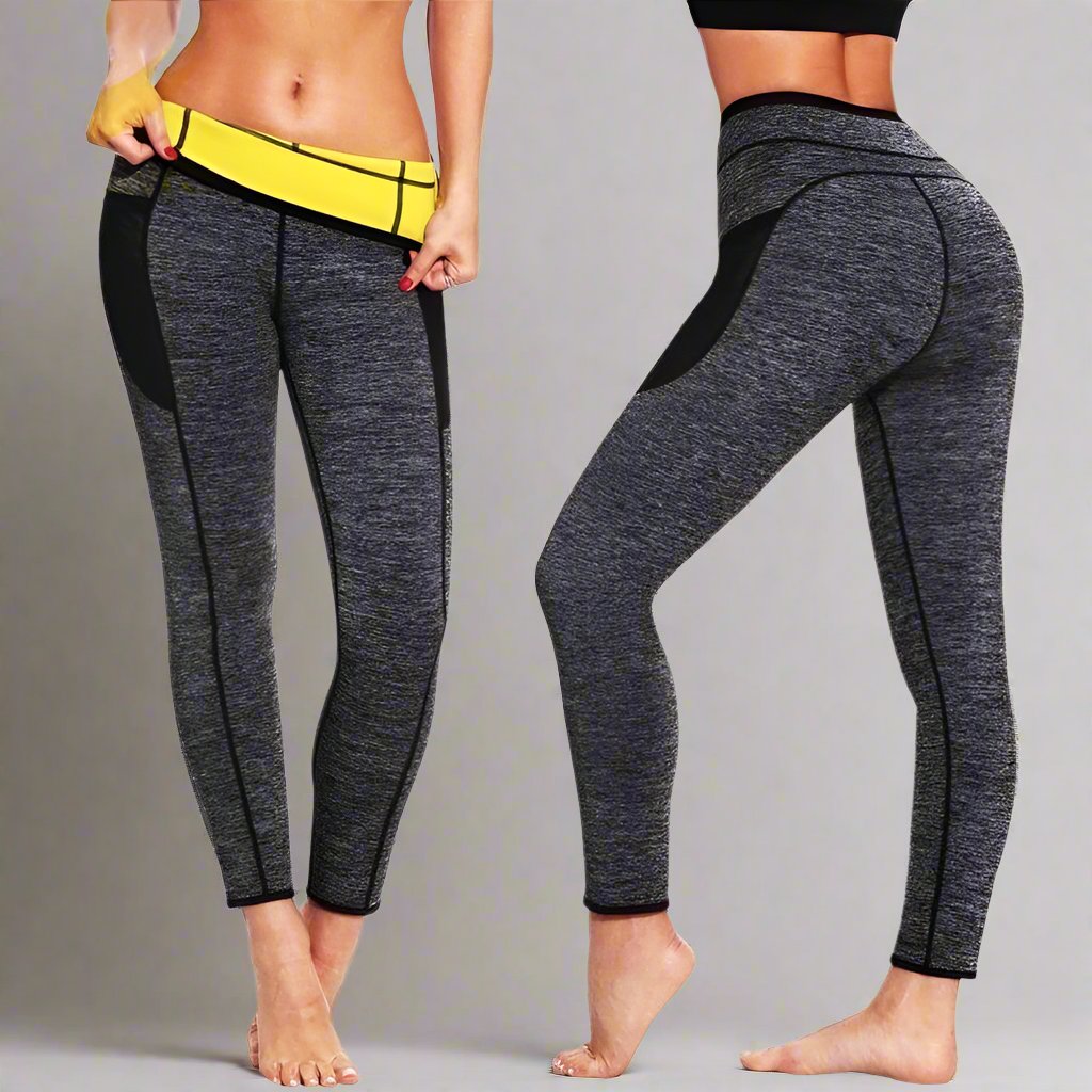 Warmteleggings - gezellige grijze dames sportkleding