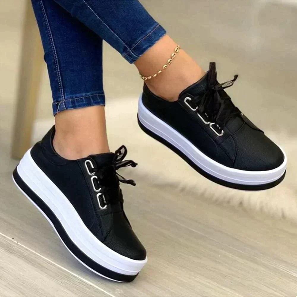 Dames casual platform sneakers - stijlvolle en schoenen
