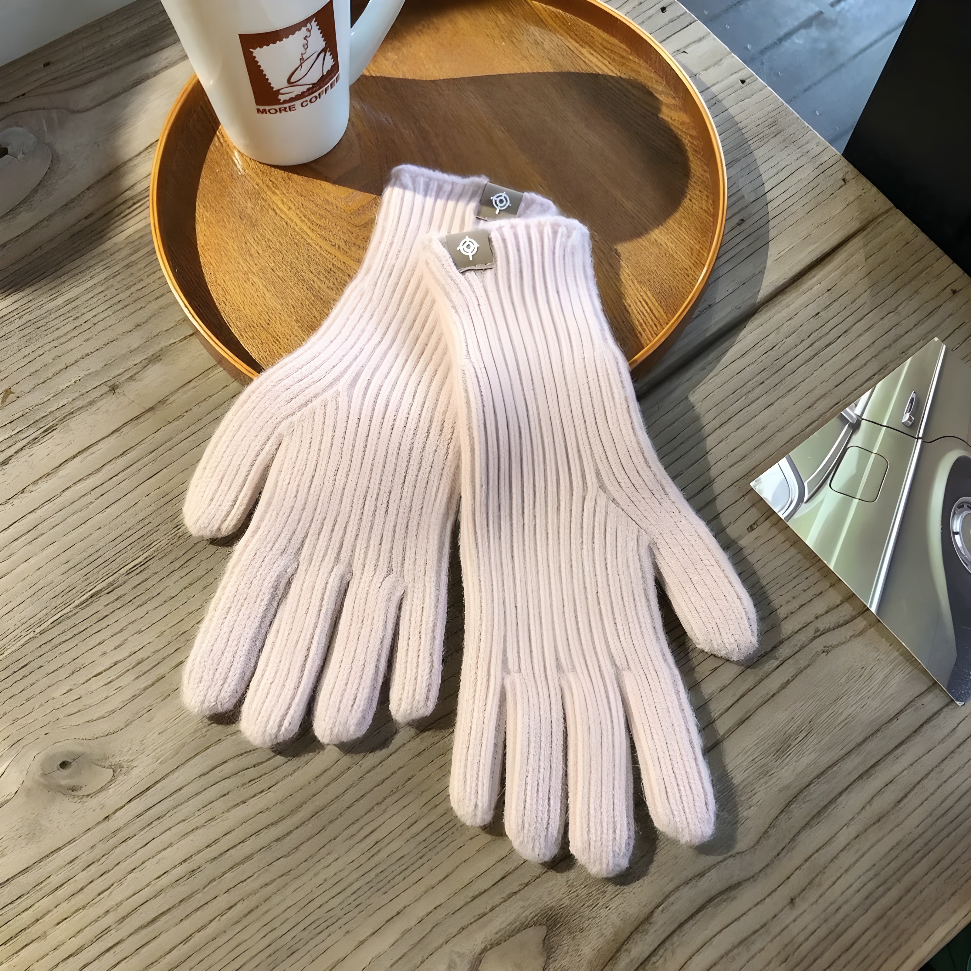 Gebreide winterhandschoenen - comfortabele dames handschoenen voor dagelijks gebruik - Bakkermode.nl