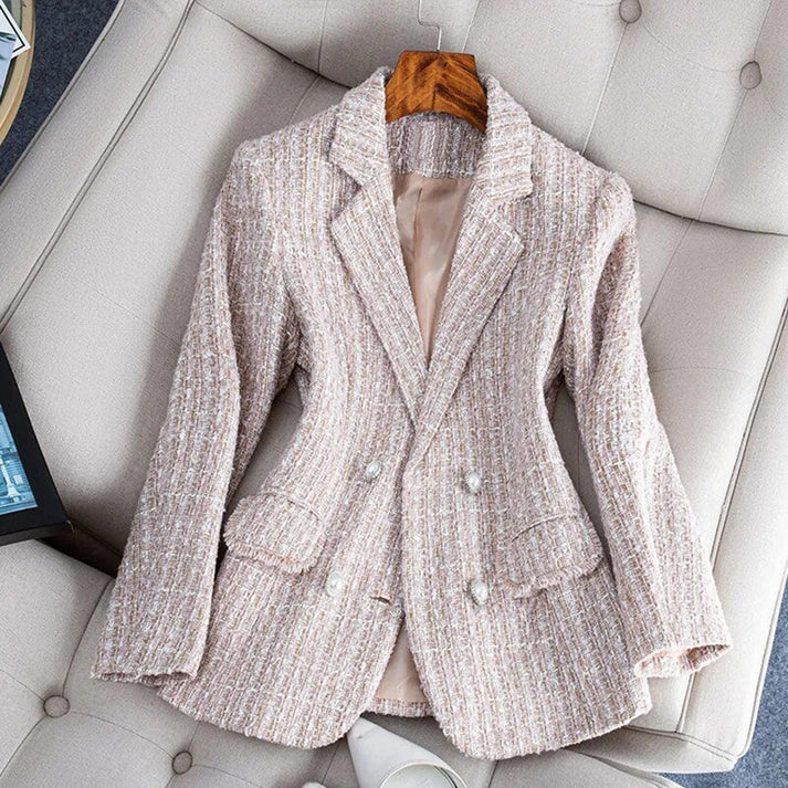 Dames tweed blazer - elegante zakelijke look met veelzijdige stijl