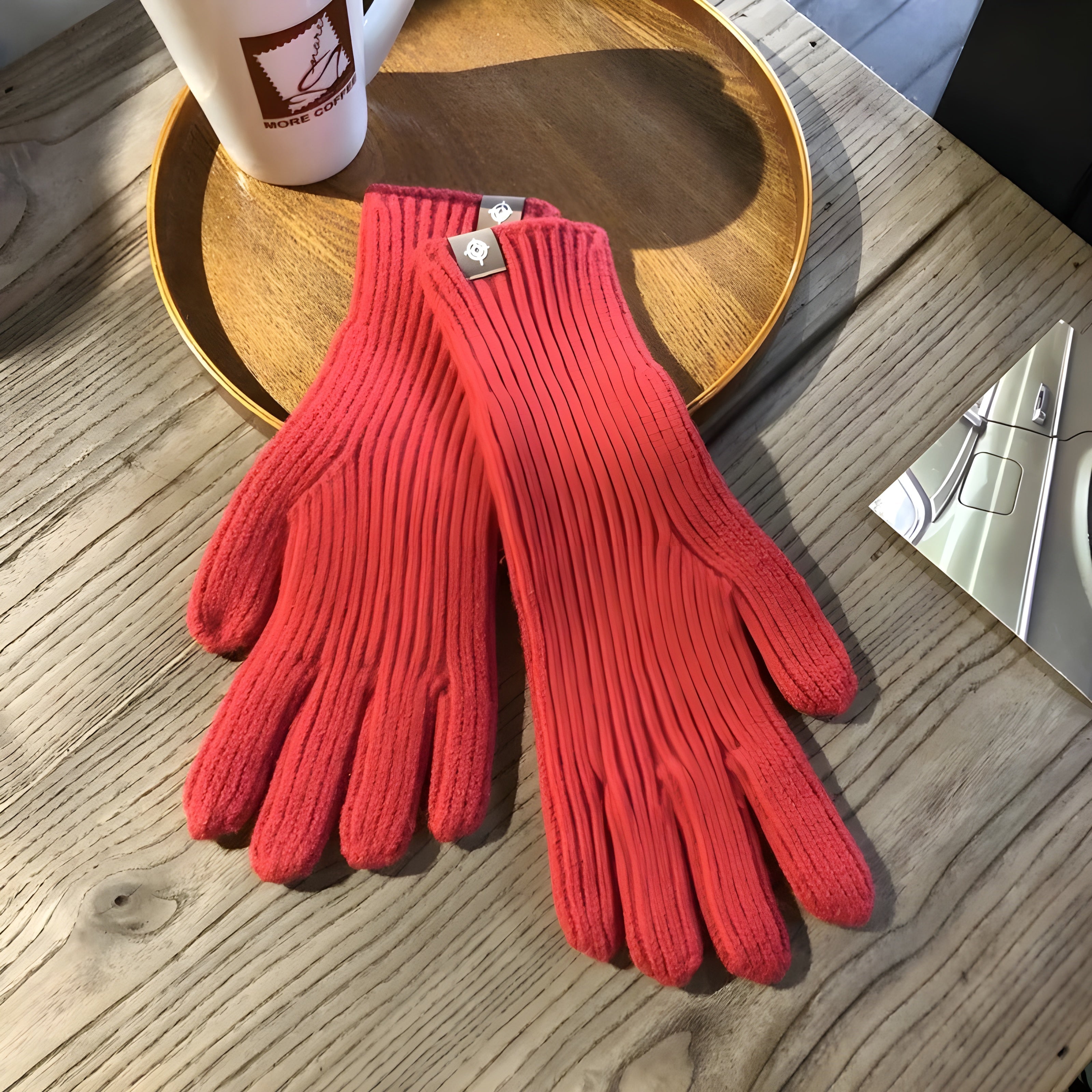 Gebreide winterhandschoenen - comfortabele dames handschoenen voor dagelijks gebruik - Bakkermode.nl