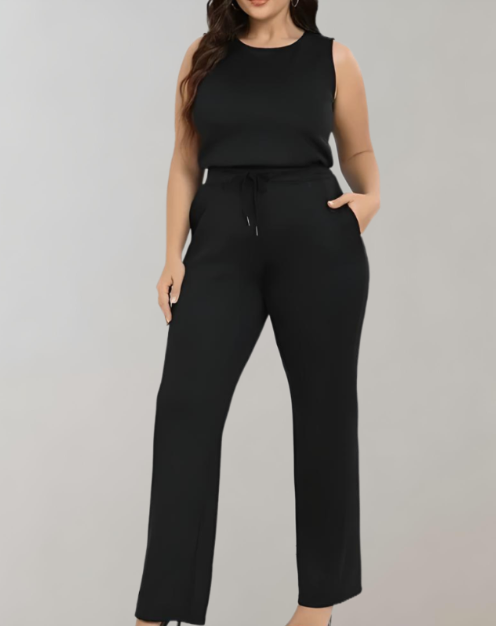 Dames relaxed fit jumpsuit - chique casual draagstijl met wijde pijpen