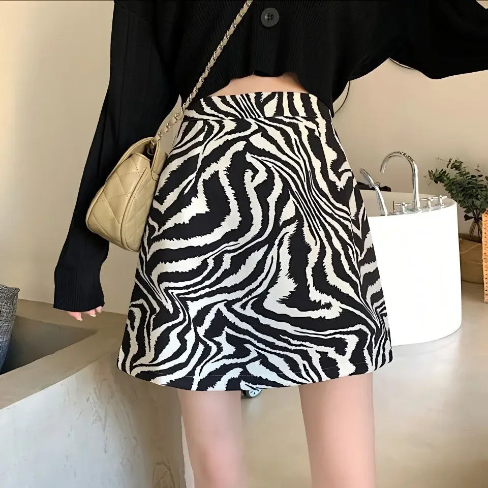 Mini rok met zebraprint - Bakkermode.nl