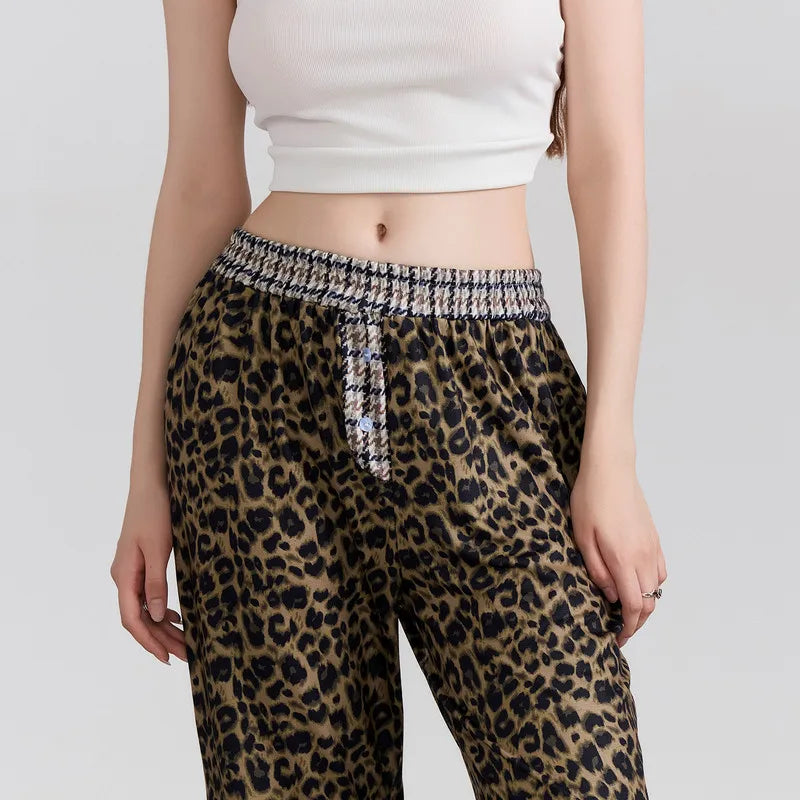 luipaardprint lounge broek - Bakkermode.nl