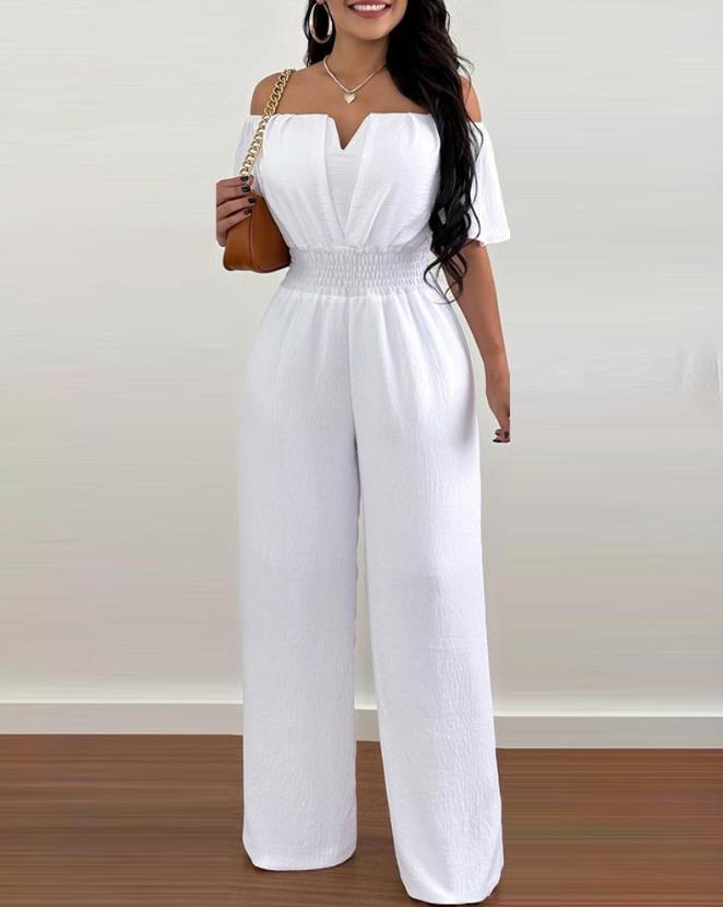 Jumpsuit - trendy off-shoulder damesoutfit