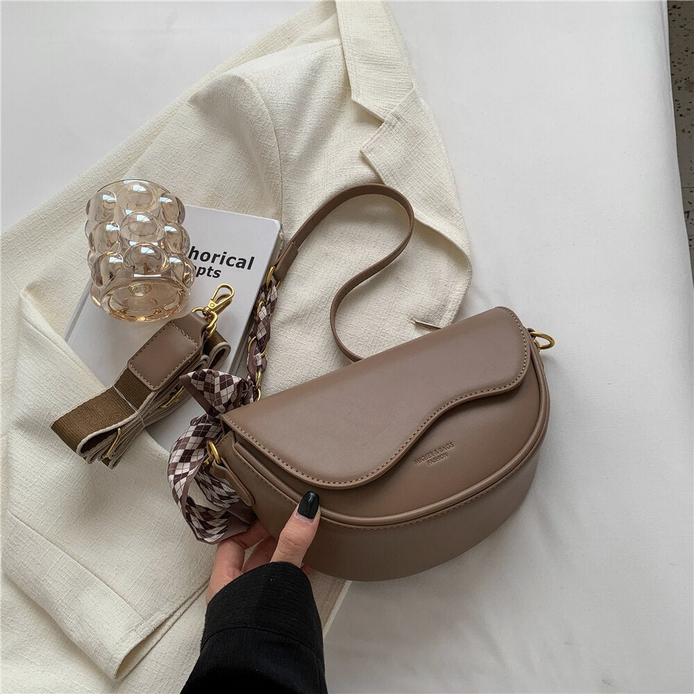Dames leren crossbody tas - verfijnde schoudertas voor dagelijks gebruik