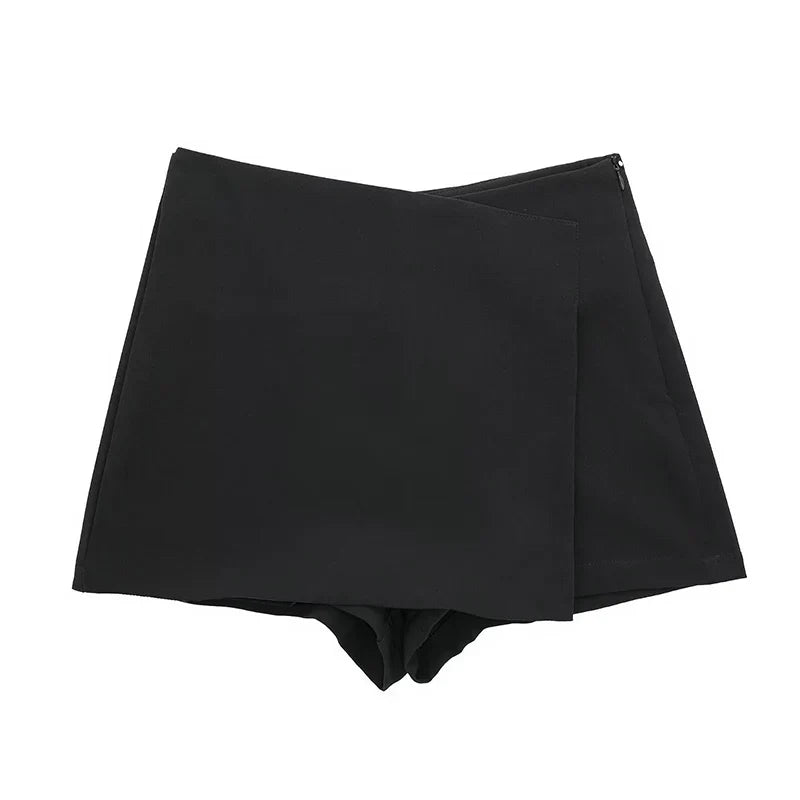Asymmetrisch rok short - stijlvolle en multifunctionele damesbottoms