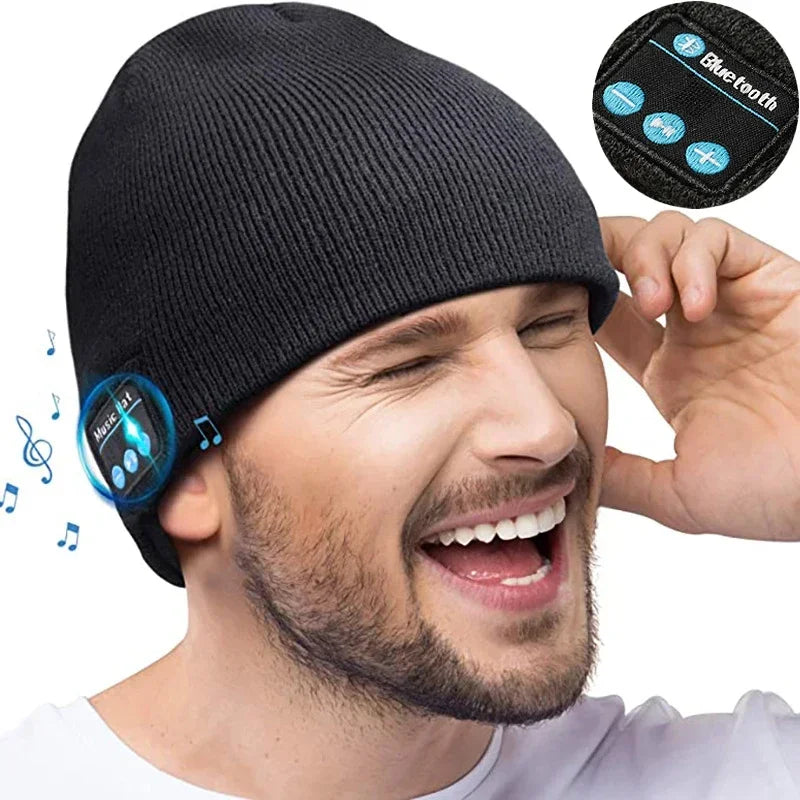 Bluetooth muts - draadloze muziek luistermuts voor dames - Bakkermode.nl